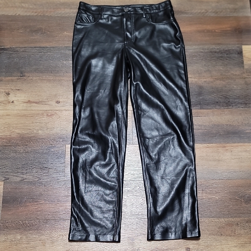 Joie Black Faux Leather Pants